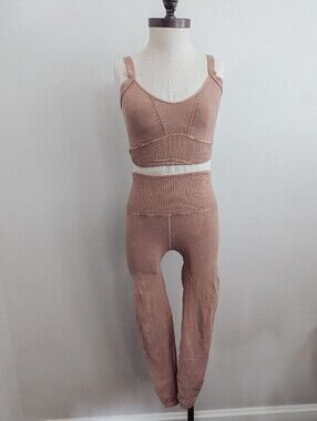 FP Movement by Free People Good Karma Leggings in Desert Dune